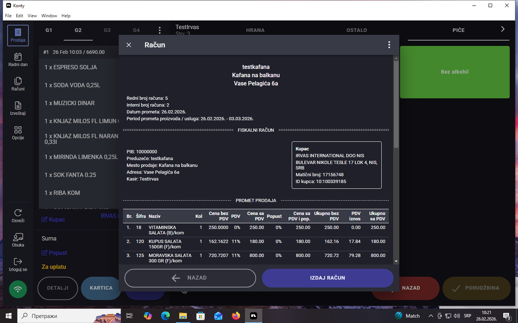 KONTY Ugostiteljstvo PREMIUM Win/Mac