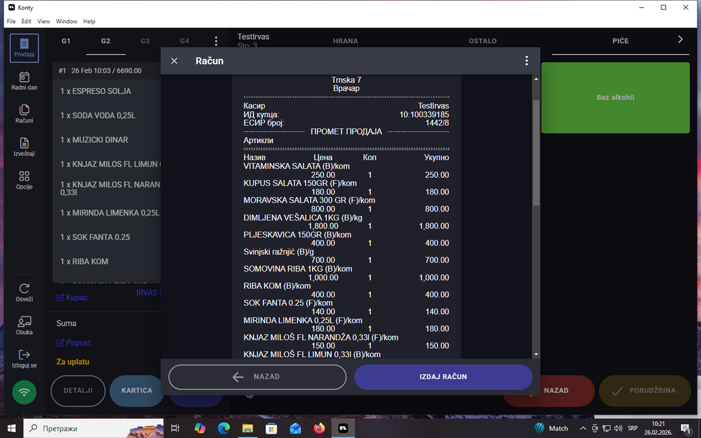 KONTY Ugostiteljstvo PREMIUM Win/Mac